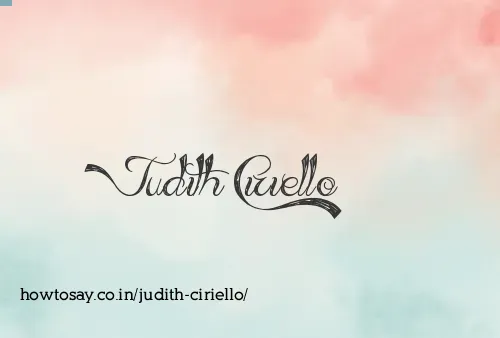 Judith Ciriello