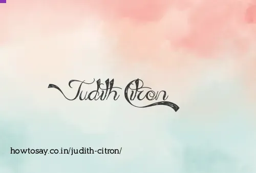 Judith Citron