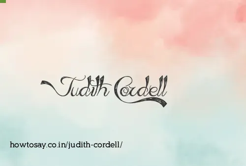 Judith Cordell