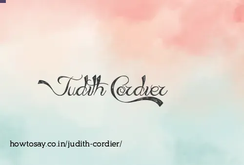 Judith Cordier