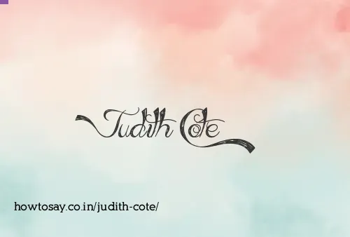Judith Cote