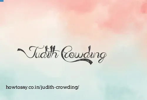 Judith Crowding