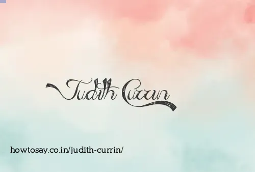 Judith Currin