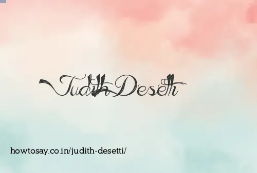 Judith Desetti