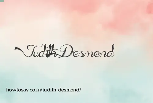 Judith Desmond