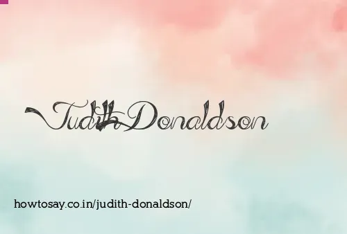 Judith Donaldson