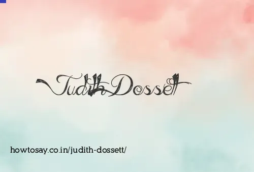 Judith Dossett
