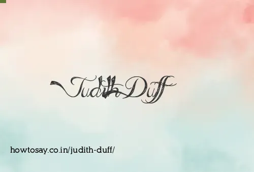Judith Duff