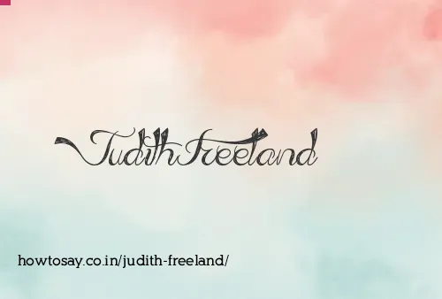 Judith Freeland