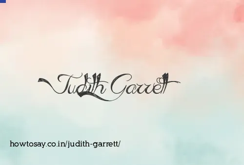 Judith Garrett