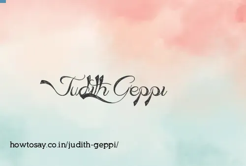 Judith Geppi