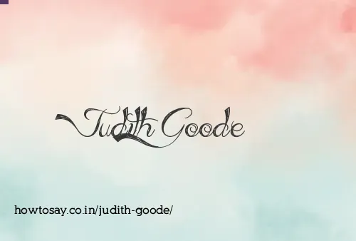 Judith Goode