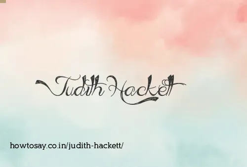 Judith Hackett