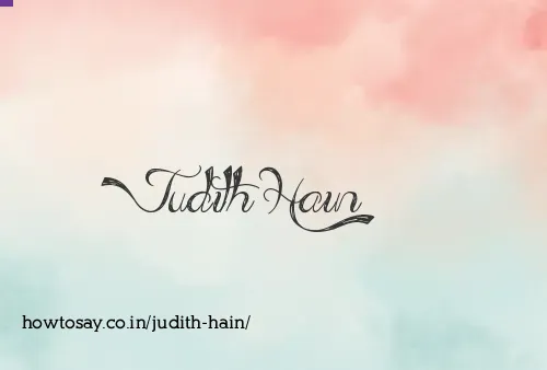 Judith Hain