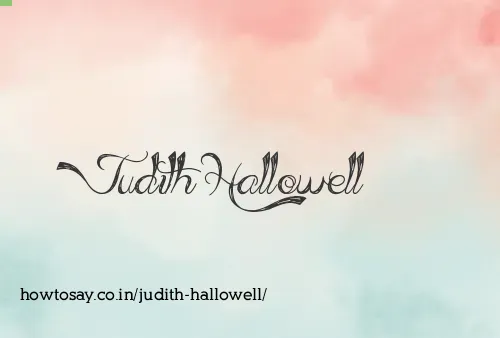 Judith Hallowell