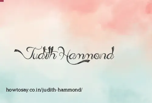 Judith Hammond