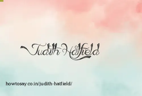 Judith Hatfield