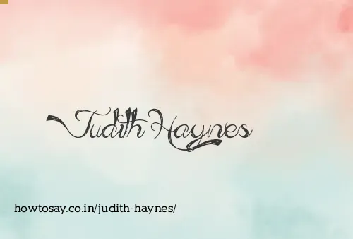 Judith Haynes