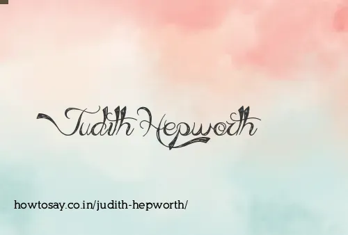 Judith Hepworth