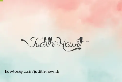 Judith Hewitt
