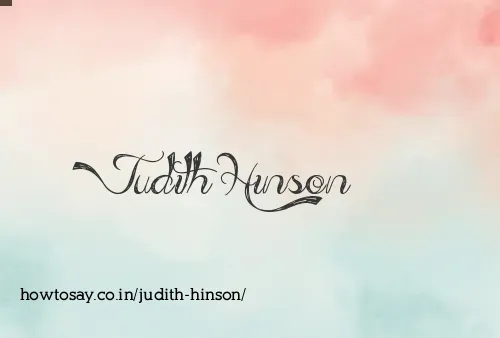 Judith Hinson
