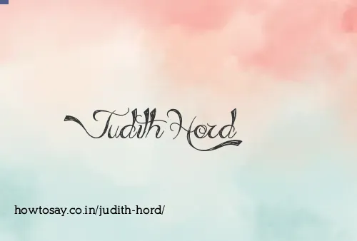 Judith Hord