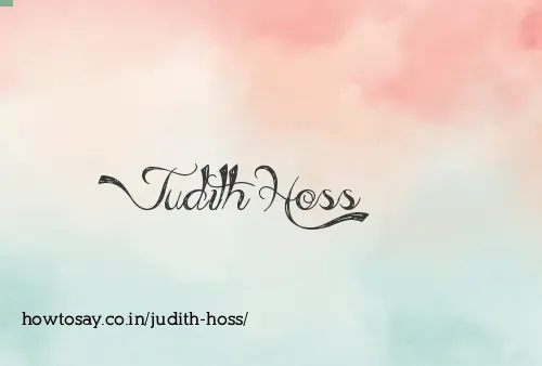 Judith Hoss