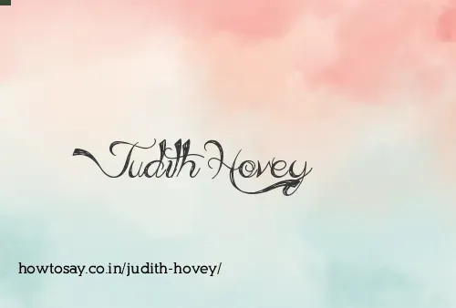 Judith Hovey