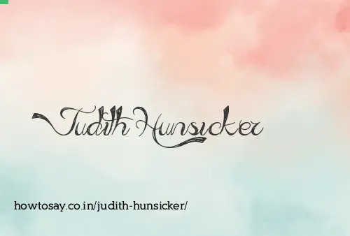 Judith Hunsicker