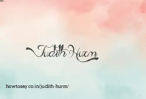 Judith Hurm