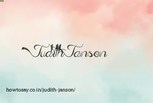 Judith Janson