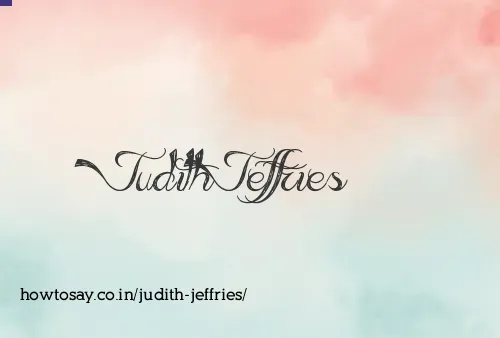 Judith Jeffries