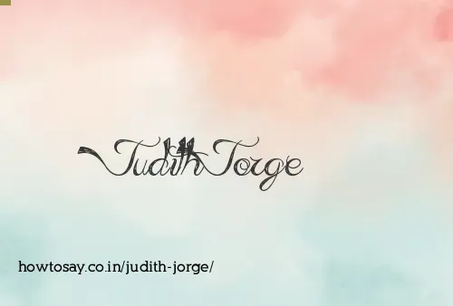 Judith Jorge