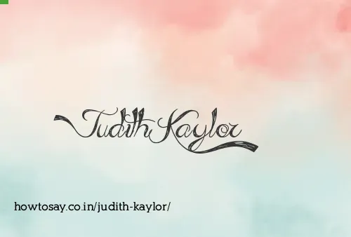 Judith Kaylor