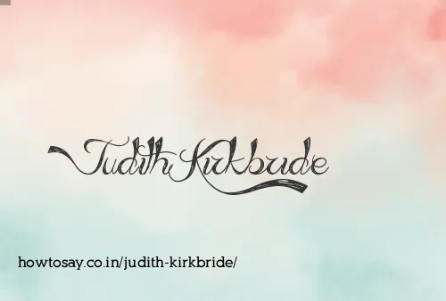 Judith Kirkbride