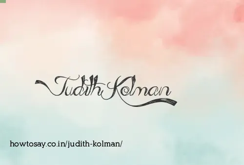 Judith Kolman