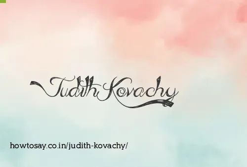 Judith Kovachy
