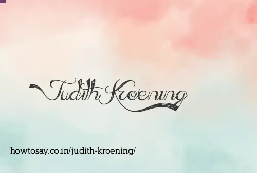 Judith Kroening