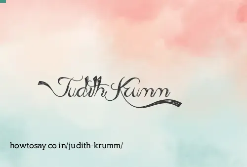 Judith Krumm