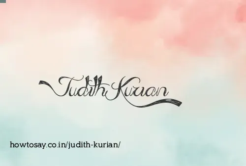 Judith Kurian