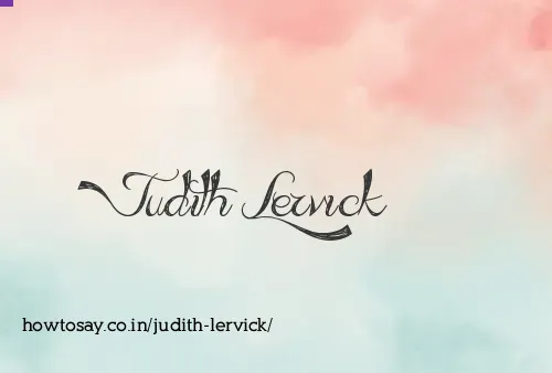 Judith Lervick