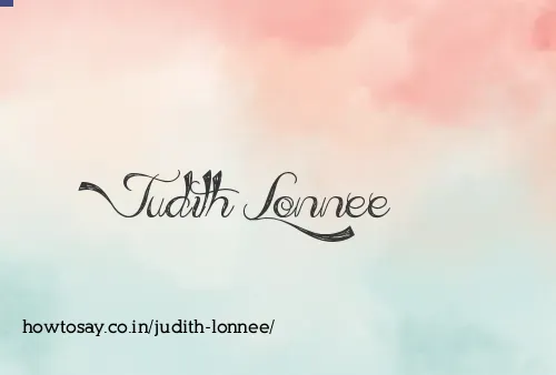 Judith Lonnee