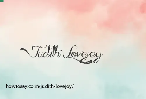 Judith Lovejoy