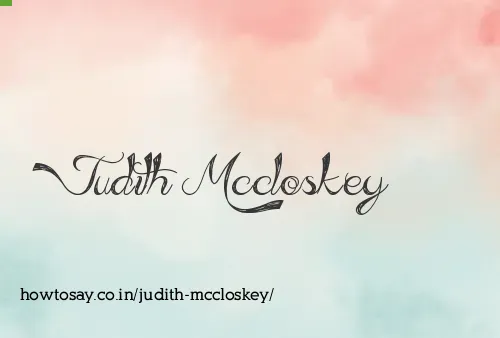 Judith Mccloskey