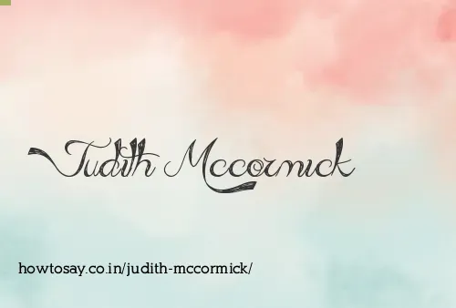 Judith Mccormick