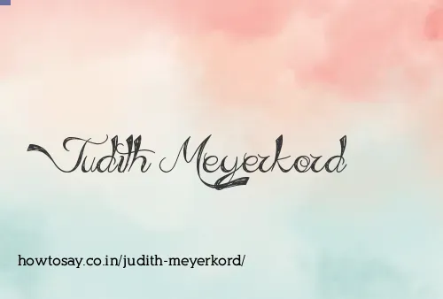 Judith Meyerkord
