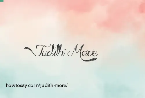 Judith More