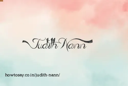 Judith Nann