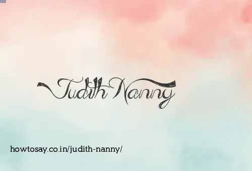 Judith Nanny