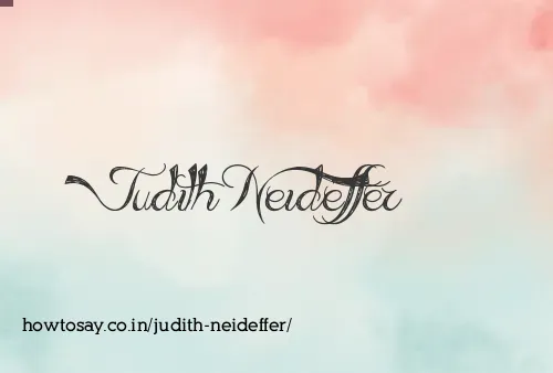 Judith Neideffer